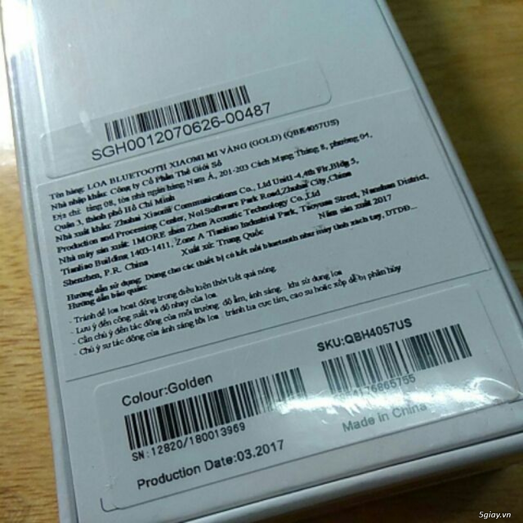 Cần bán: Thanh lý loa bluetooth xiaomi sx 2017 chính hãng - 1