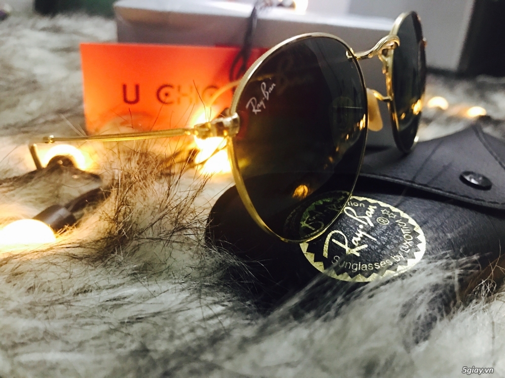 Kính Rayban RB3447 Round Metal authentic fullbox 100%. - 3