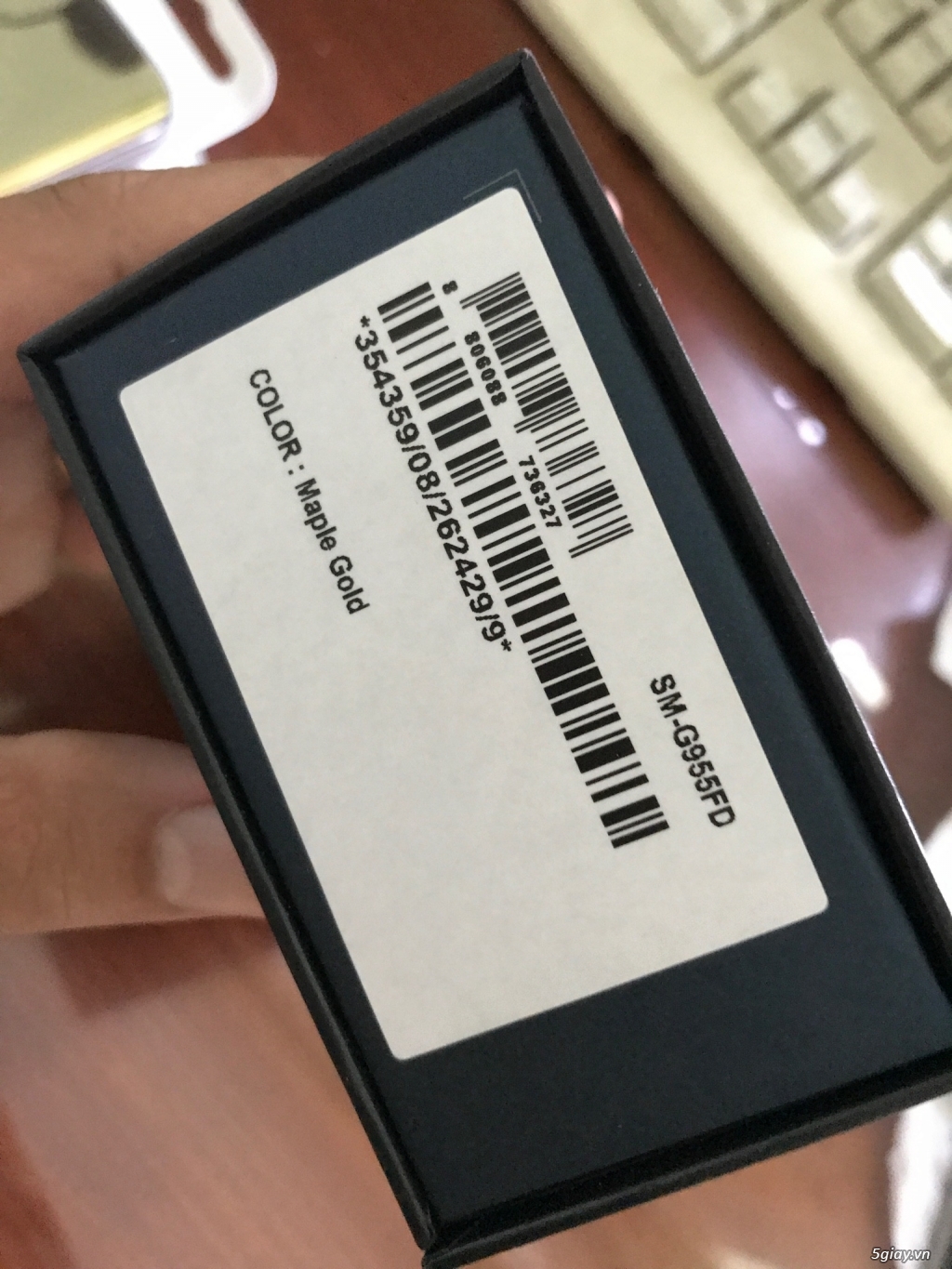 Bán samsung s8 plus, hàng tgdd, màu maple gold 99,99%