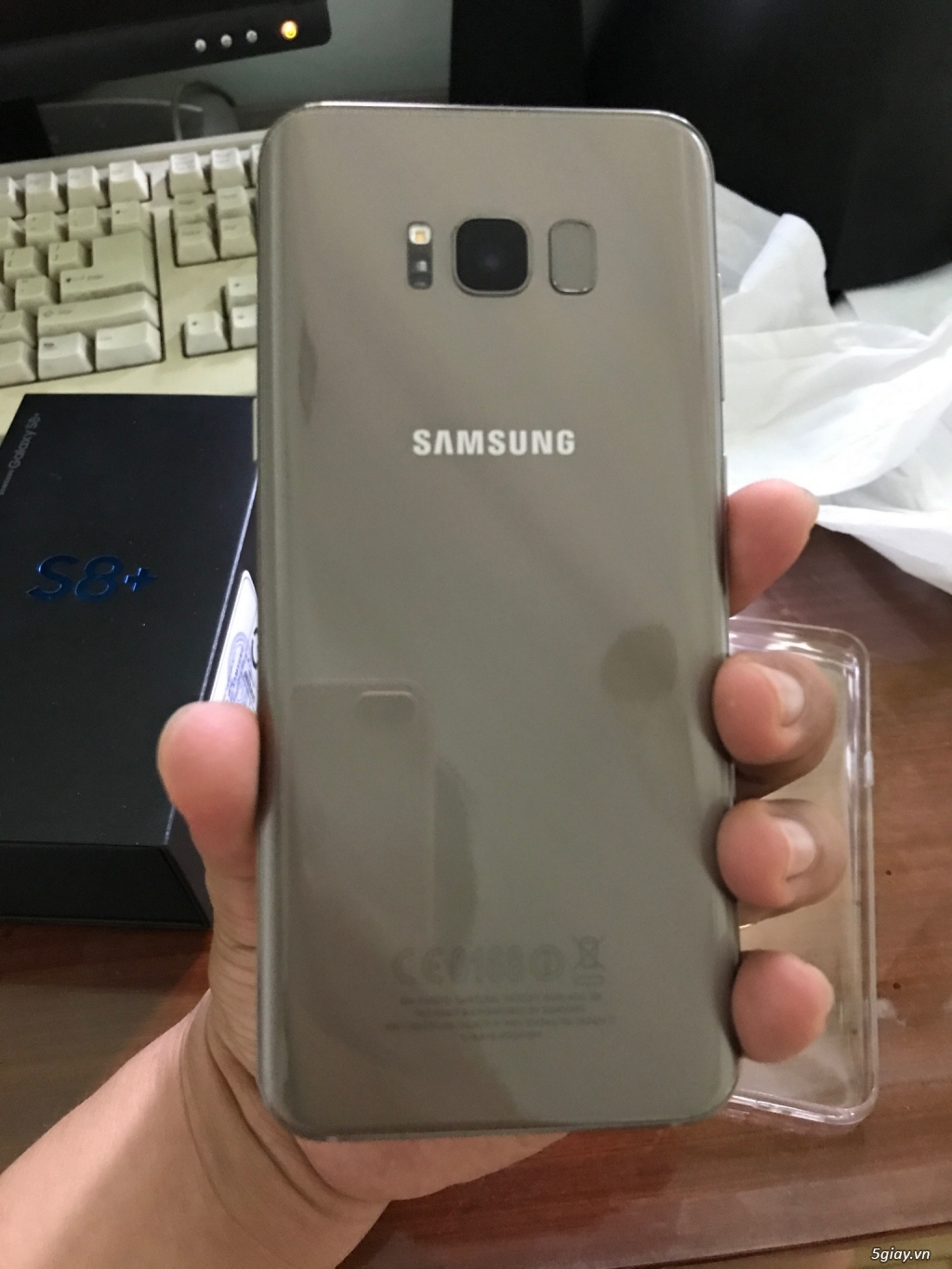 Bán samsung s8 plus, hàng tgdd, màu maple gold 99,99% - 4