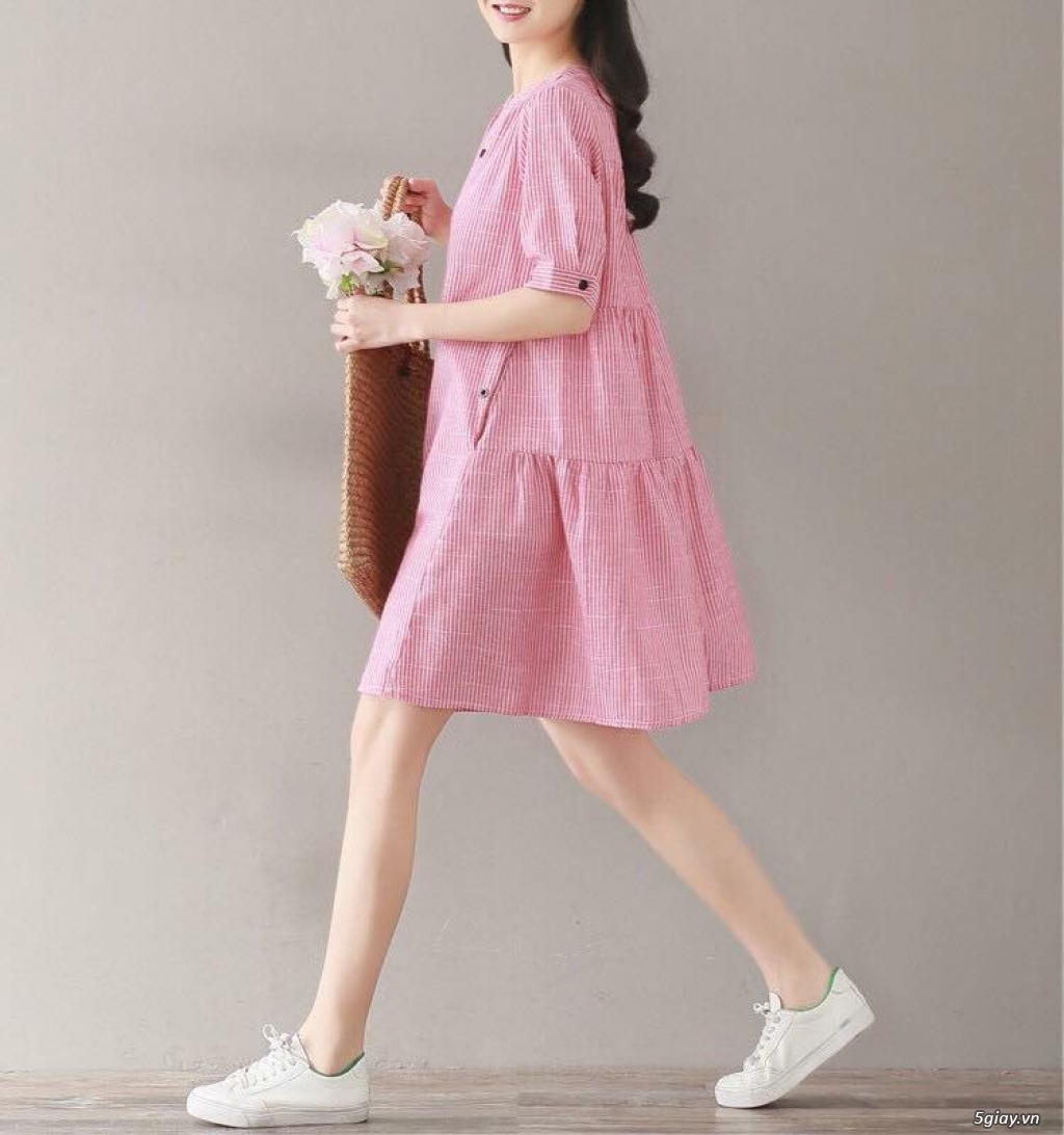 Váy thô màu hồng - 1