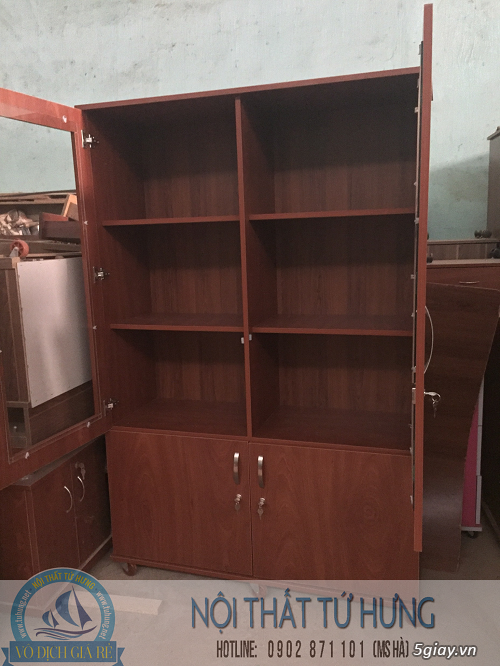 Tủ hồ sơ gỗ mới 100% giao hàng miễn phí hcm - 1