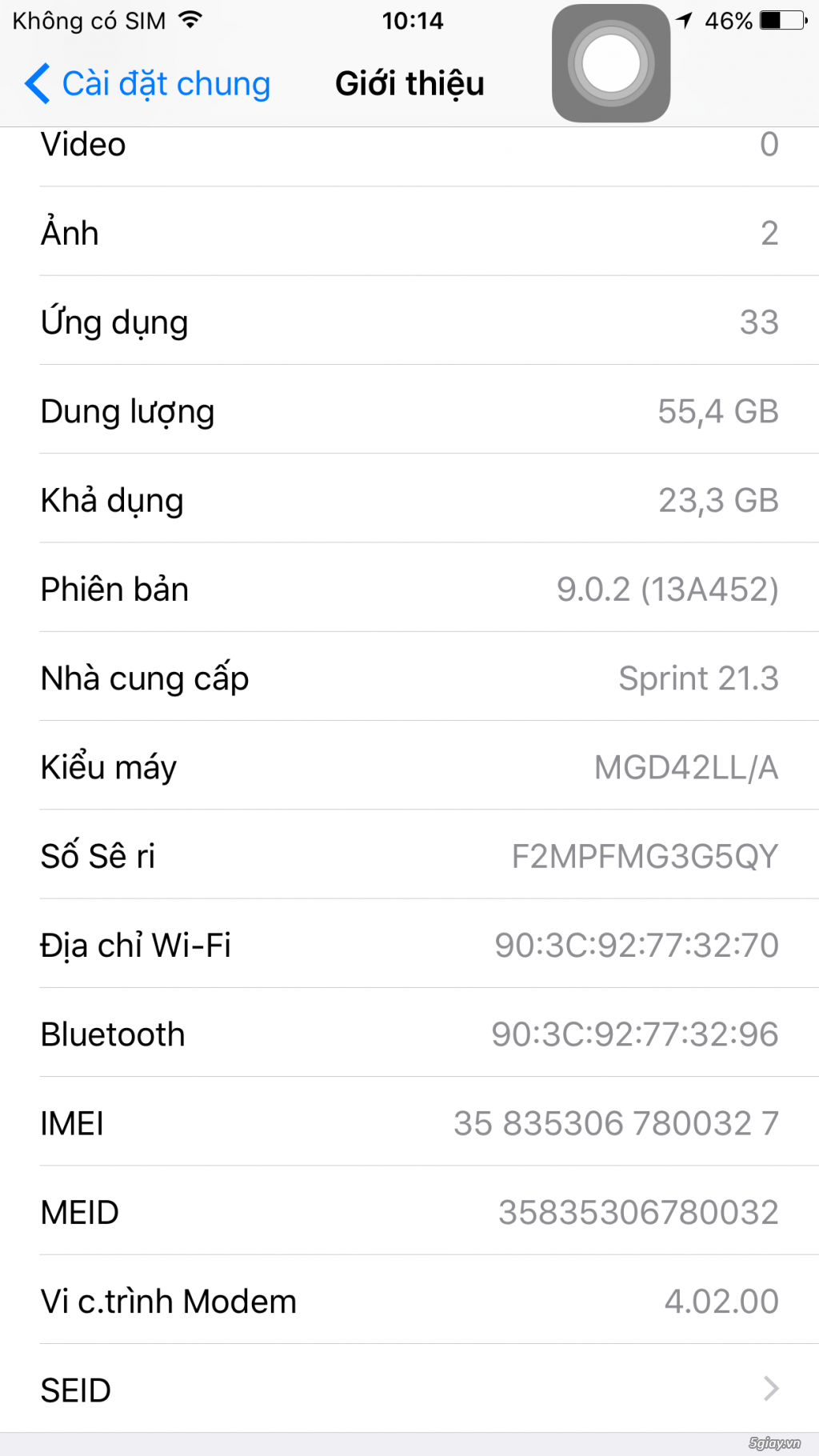 Cần bán: iPhone 6 Plus - Lock (Sprint) - Pink - 64Gb  = 5tr3