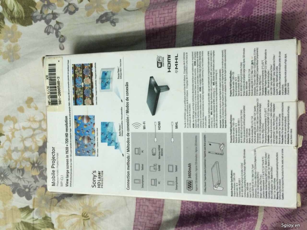 Cần bán: Sony Mobile Projector MP-CL1 - 5