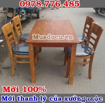 Bàn ghế mới 100% mới thanh lý của xưởng mộc - 7