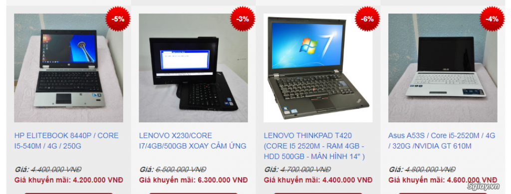 (laptop5s)Chuyên Bán laptop hàng USA,Gía rất tốt,BH 12T.3tr,4tr..6tr.. - 5
