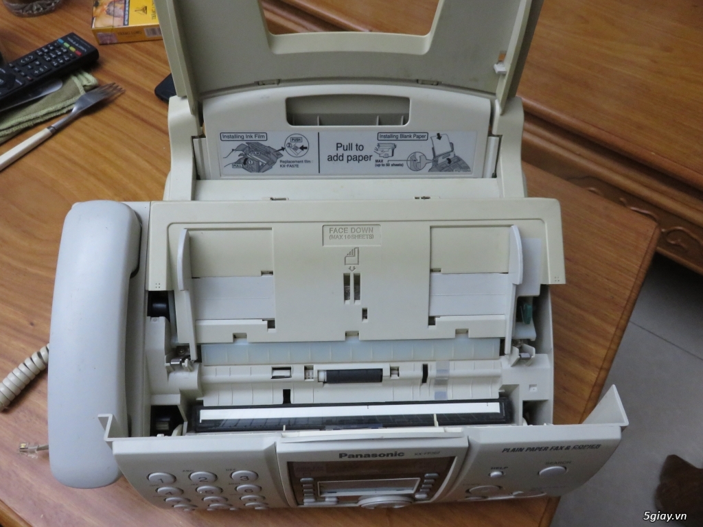 Máy Fax Panasonic KX-FP 362cx xuất xứ malaysia cũ tai ghe tiệm nét - 2