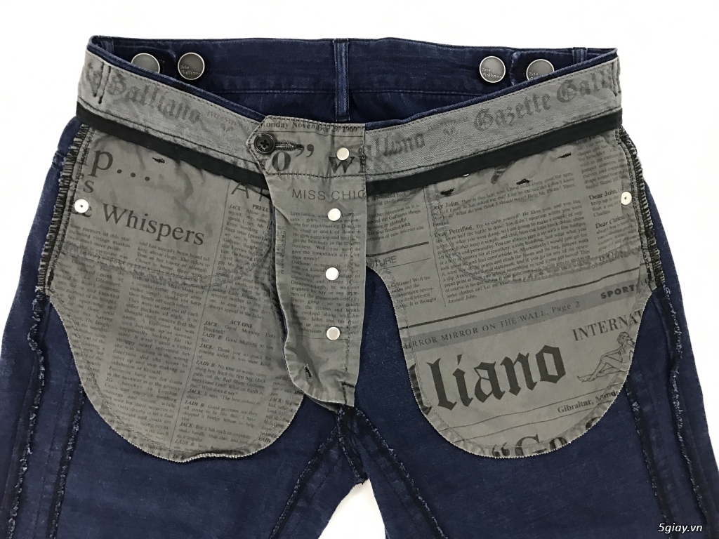 Quần jeans john galliano , made in italy , đẳng cấp toàn cầu . - 32