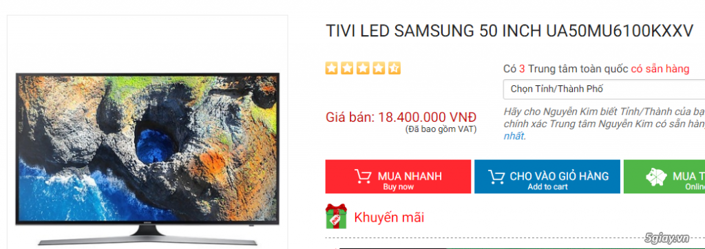 Tivi Samsung 50inch 50MU6100