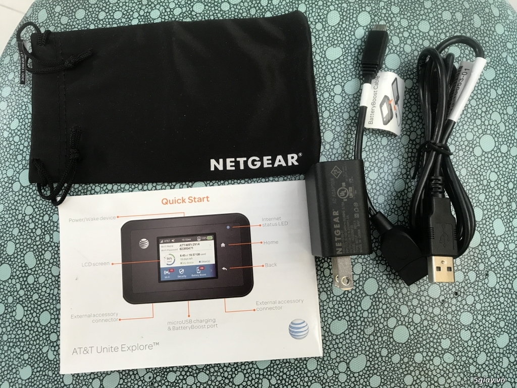 Thiết bị phát wifi tốc độ cao 4G AT&T Netgear 815S siêu bền,hàng xt Mỹ - 4