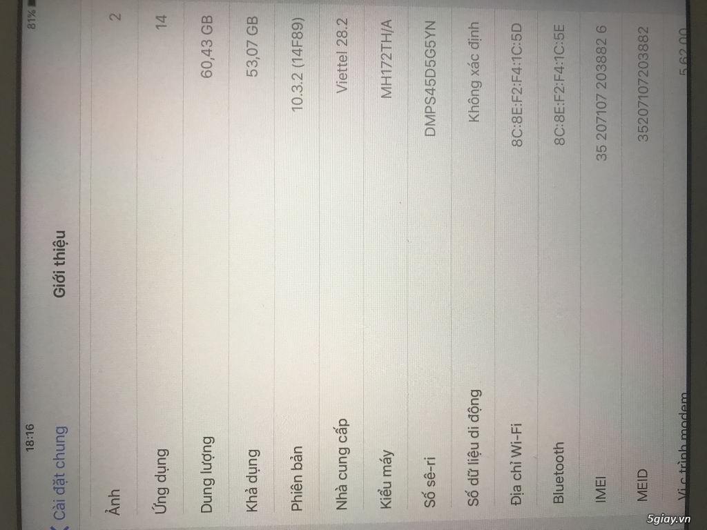 bán ipad air 2 gold 64G 4g like new - 2