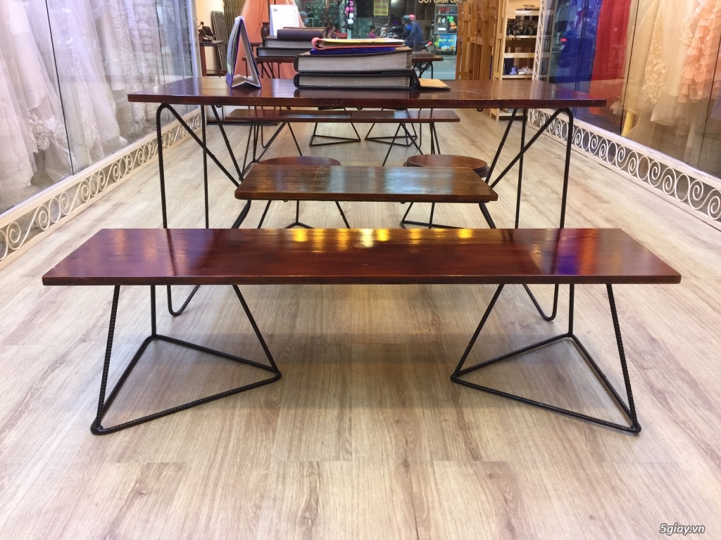 BÀN GHẾ NỘI THẤT TRANG TRÍ QUÁN CAFE - 19