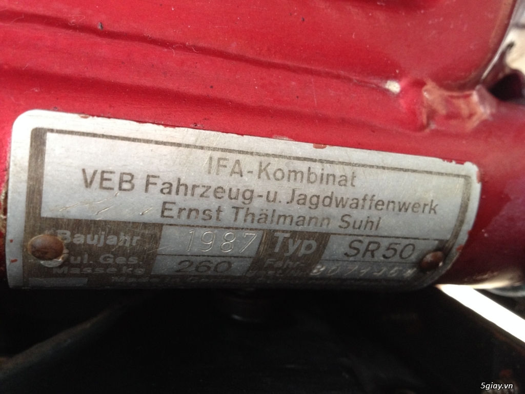 xe cổ simson 1987 SR50 tay côn - 14