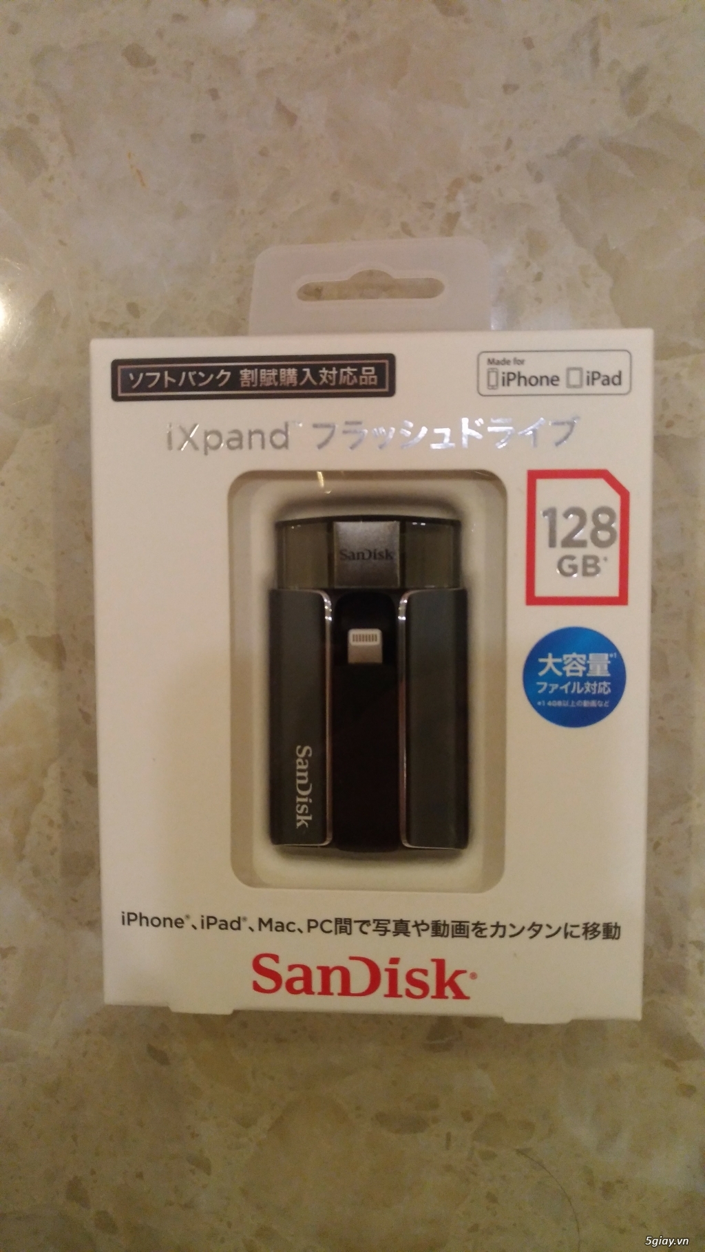 USB SanDisk iXpand cho iPhone iPad PC 128GB - 1