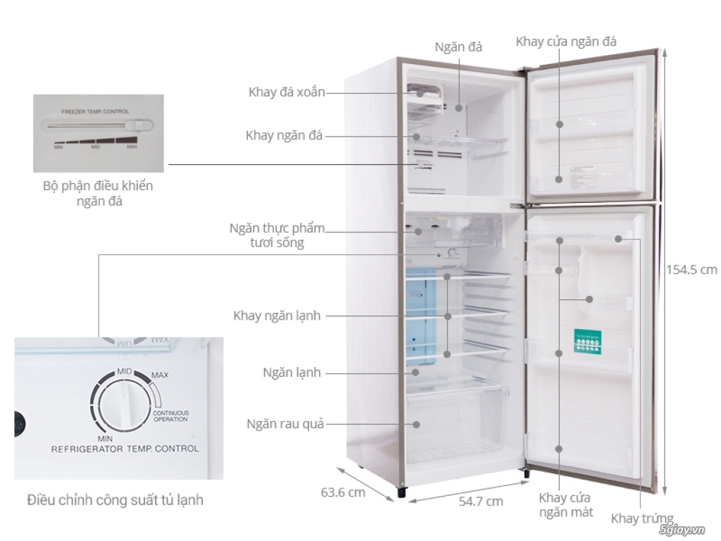 Tủ lạnh Toshiba 220l giá rẻ - 2