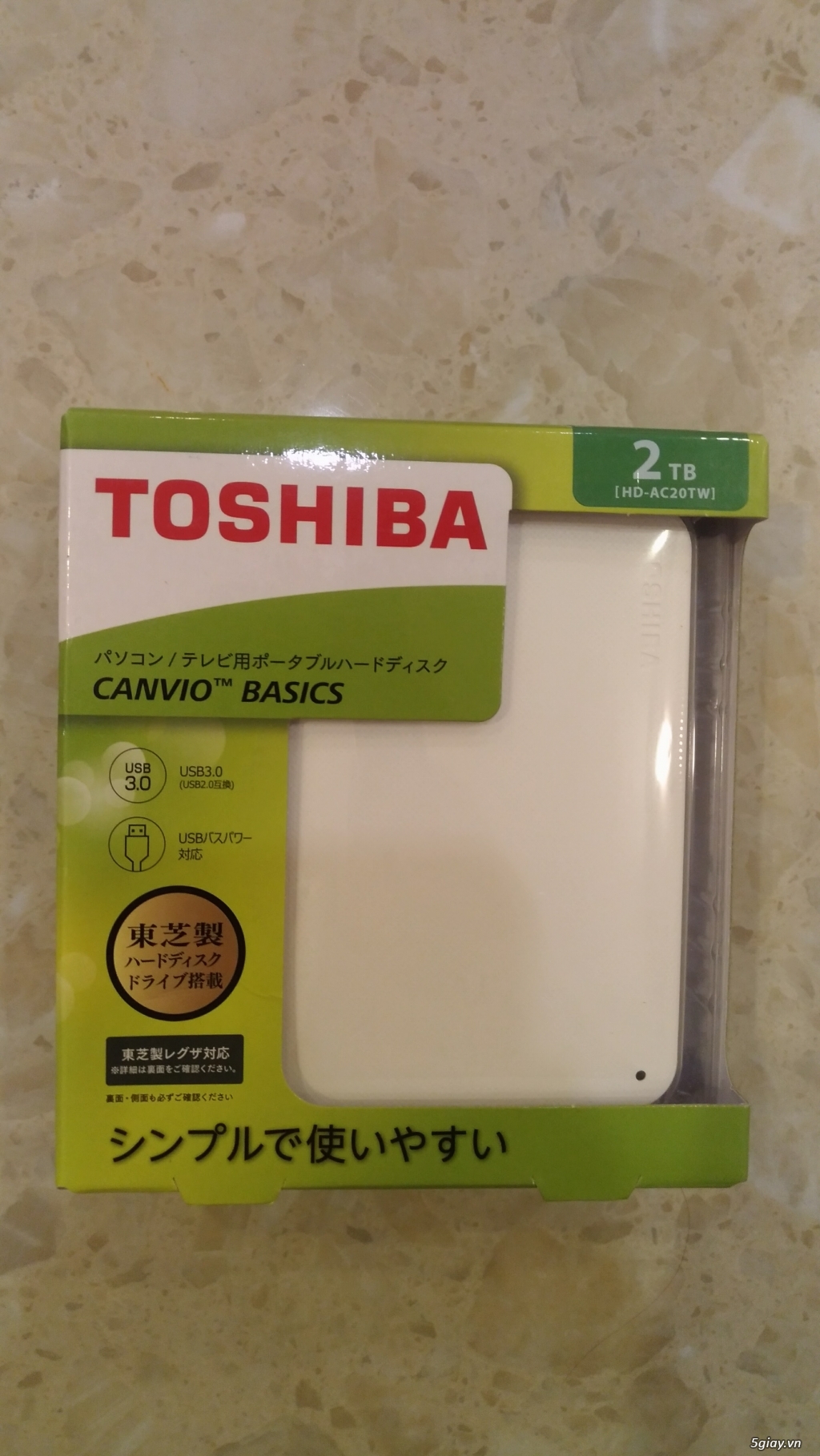 Ổ cứng gắn ngoài Toshiba CANVIO Portable 2TB USB 3.0