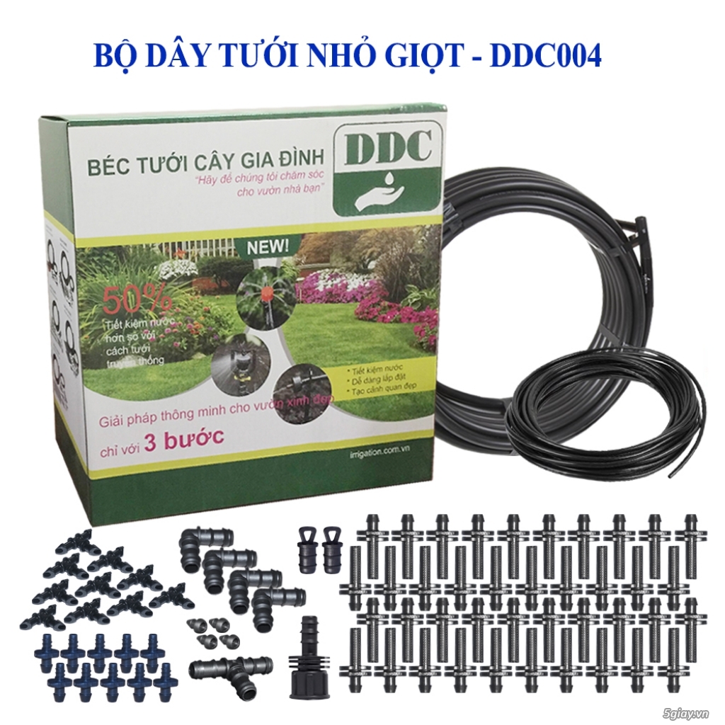 Bộ dây tưới nhỏ giọt cho 10 chậu cây hoặc 10 gốc cây DDC04