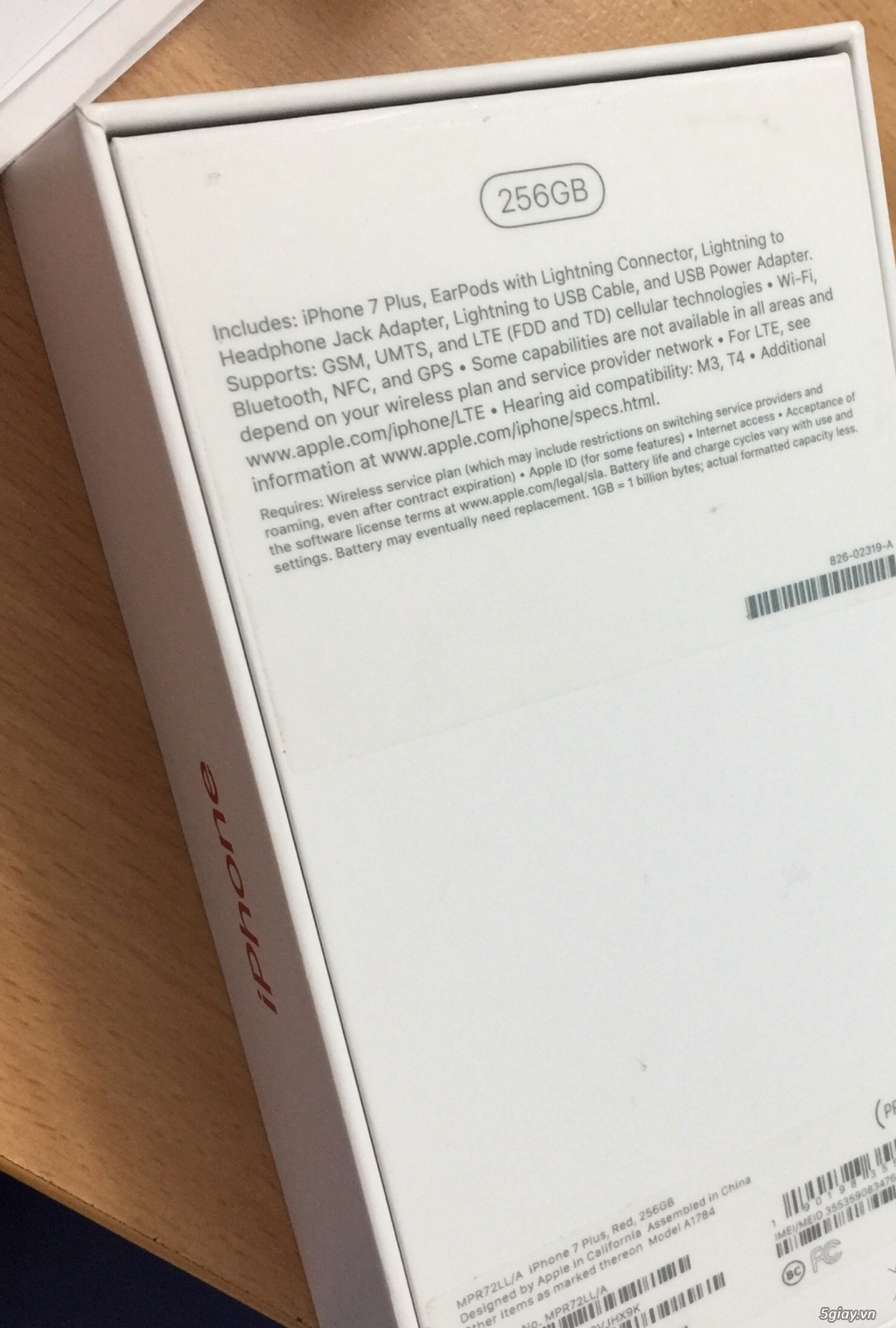 iPhone 7Plus 256Gb (RED) mới 99.99% nguyên hộp, bh 11 tháng hơn - 1