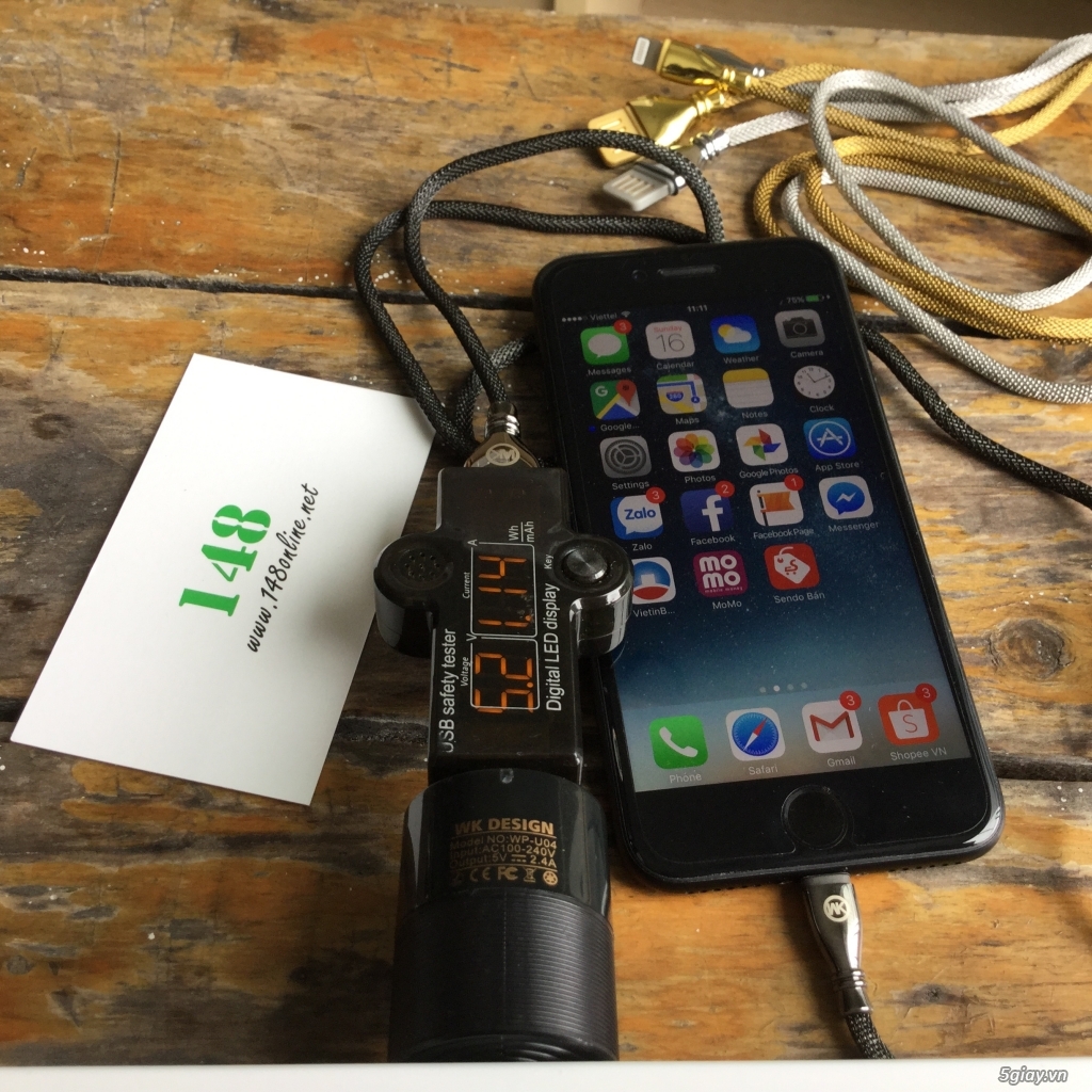 Cáp Lightning WK Supreme Xem Không Phí 5s - 8