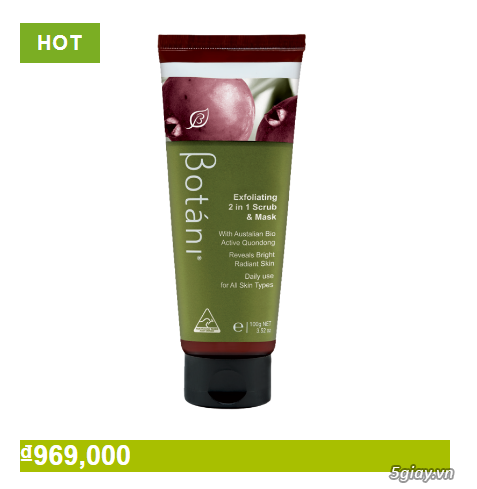 Exfoliating Scrub & Mask 2 in 1 – Tẩy tế bào chết và mặt nạ 2 trong 1