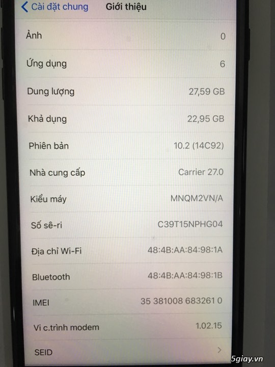CẦN BÁN IP7 PLUS ĐEN 32GB NEW 100% CÒN BẢO HÀNH 12 THÁNG - 2