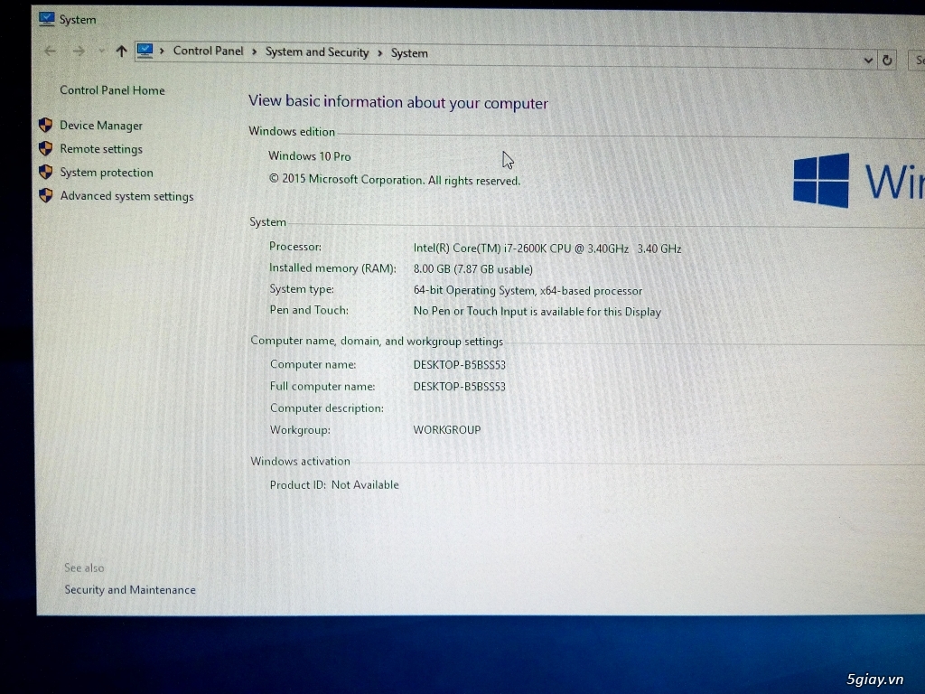 Cần bán thùng máy CPU core i7 giá 5tr!