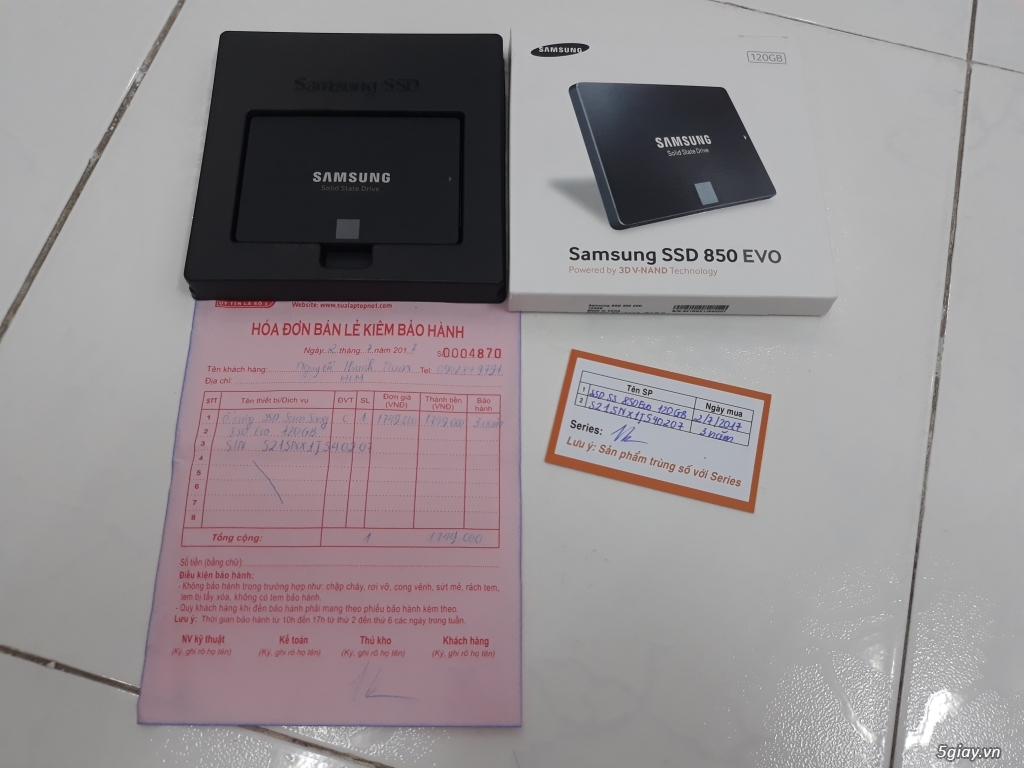 Ổ cứng SSD Samsung 850 Evo 120Gb - 3
