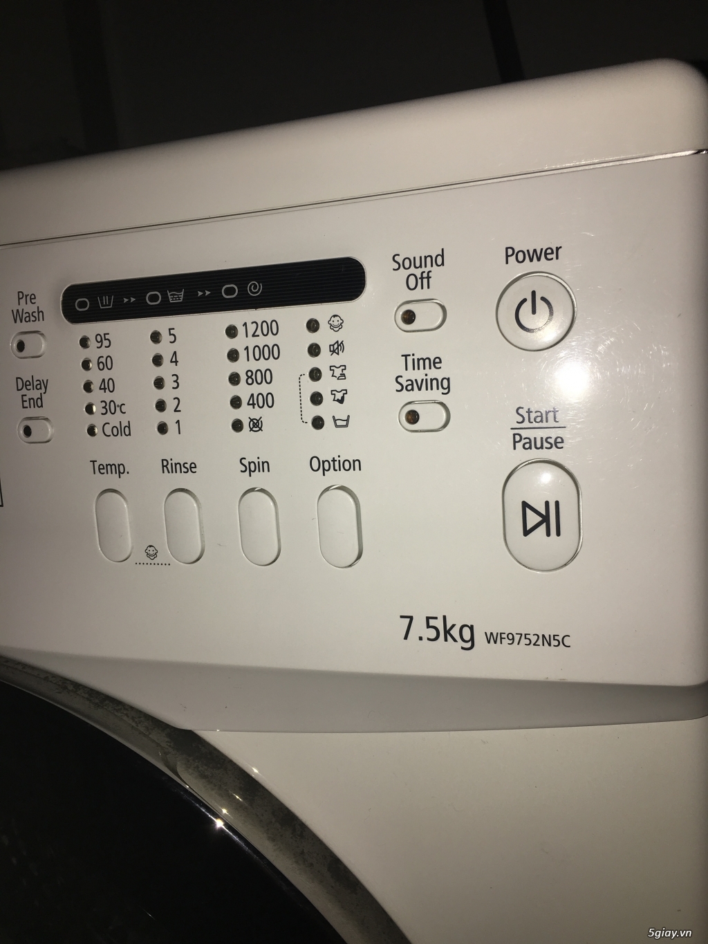 Máy giặt cửa trước Samsung 7,5kg, mới>95% - 2
