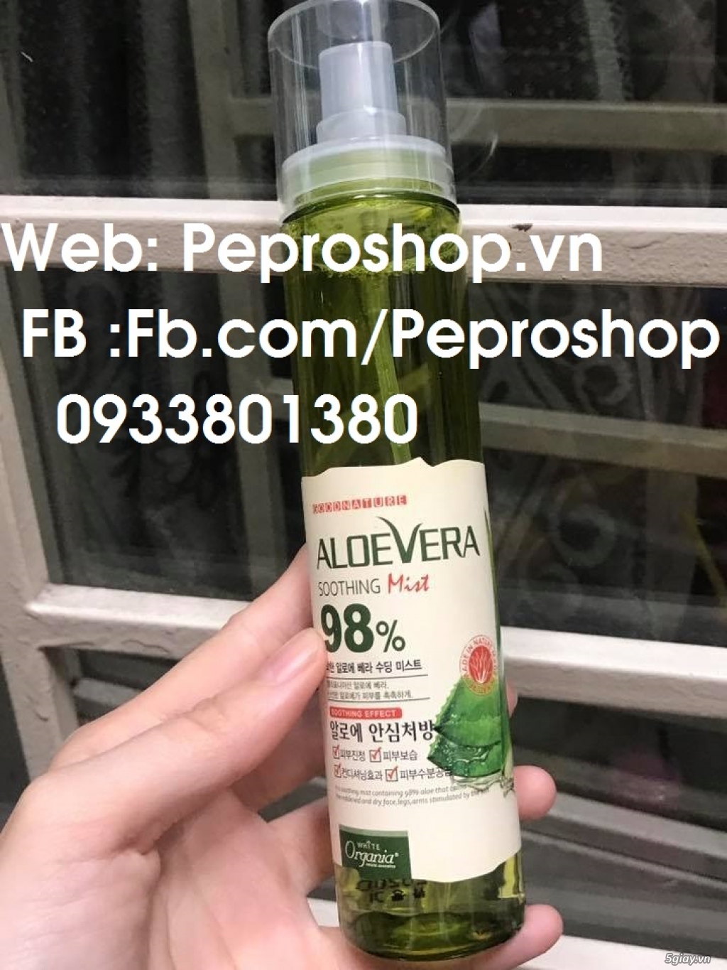 Nước Hoa Hồng Evoluderm , Xịt Khoáng Aloevera , Xịt khoáng 3CE - Pepro - 2