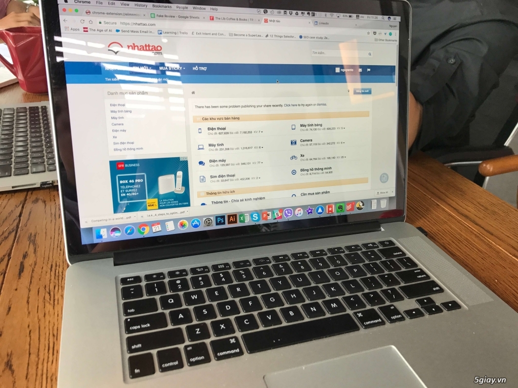 Bán Macbook Pro Core i7,  15.4 MJLQ2 - 2015, Active 02/2016