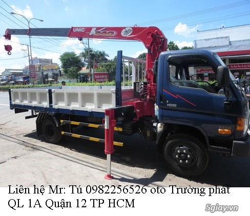 bán xe tải hyundai DH 99 có cần cẩu giá rẻ giao ngay
