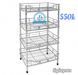 kệ chén inox 4 tầng gía rẻ
