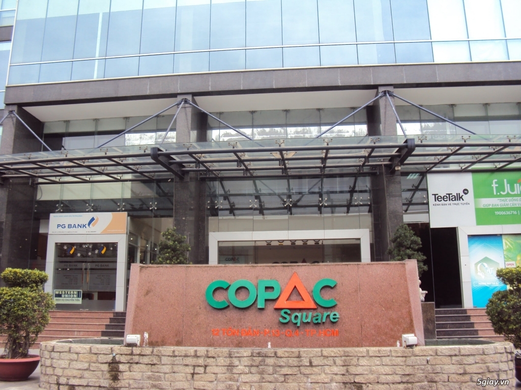 Tòa nhà Copac Square cho thuê vị trí đặt bản Pano, bảng hiệu giá rẻ.