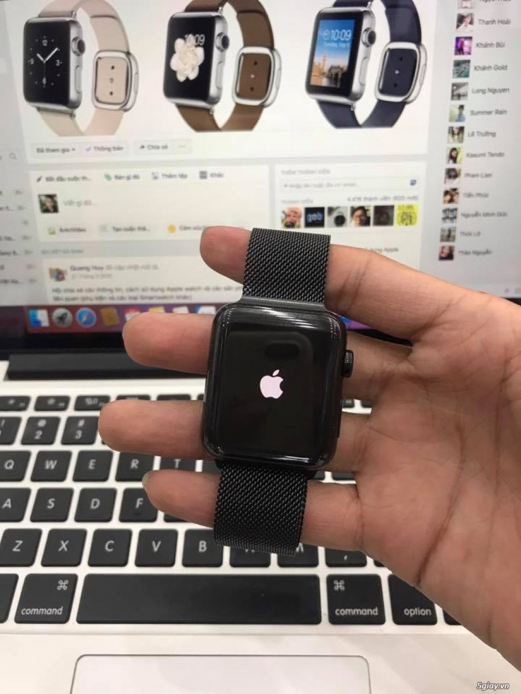 Apple Watch Series 2 42mm bản Thép đen dây Milan - 2