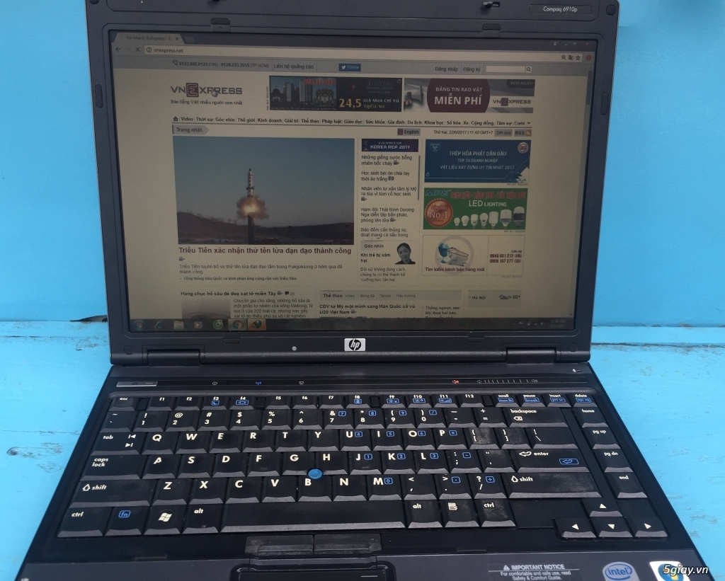 Laptop HP Compaq 6910 zin 100 sài sim đt lên mạng - 1