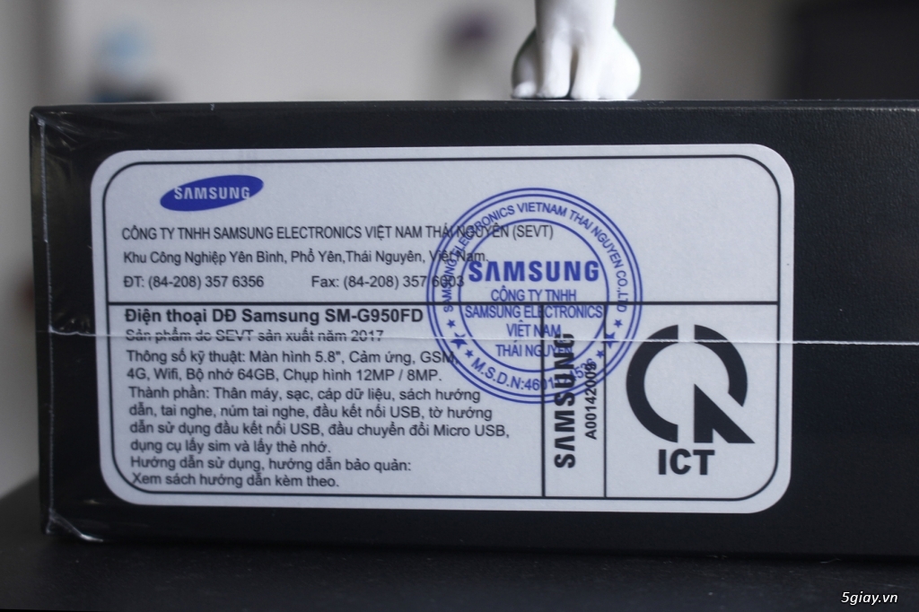 Samsung Galaxy S8 Black chính hãng SSVN nguyên seal 100% (Fullbox) - 6