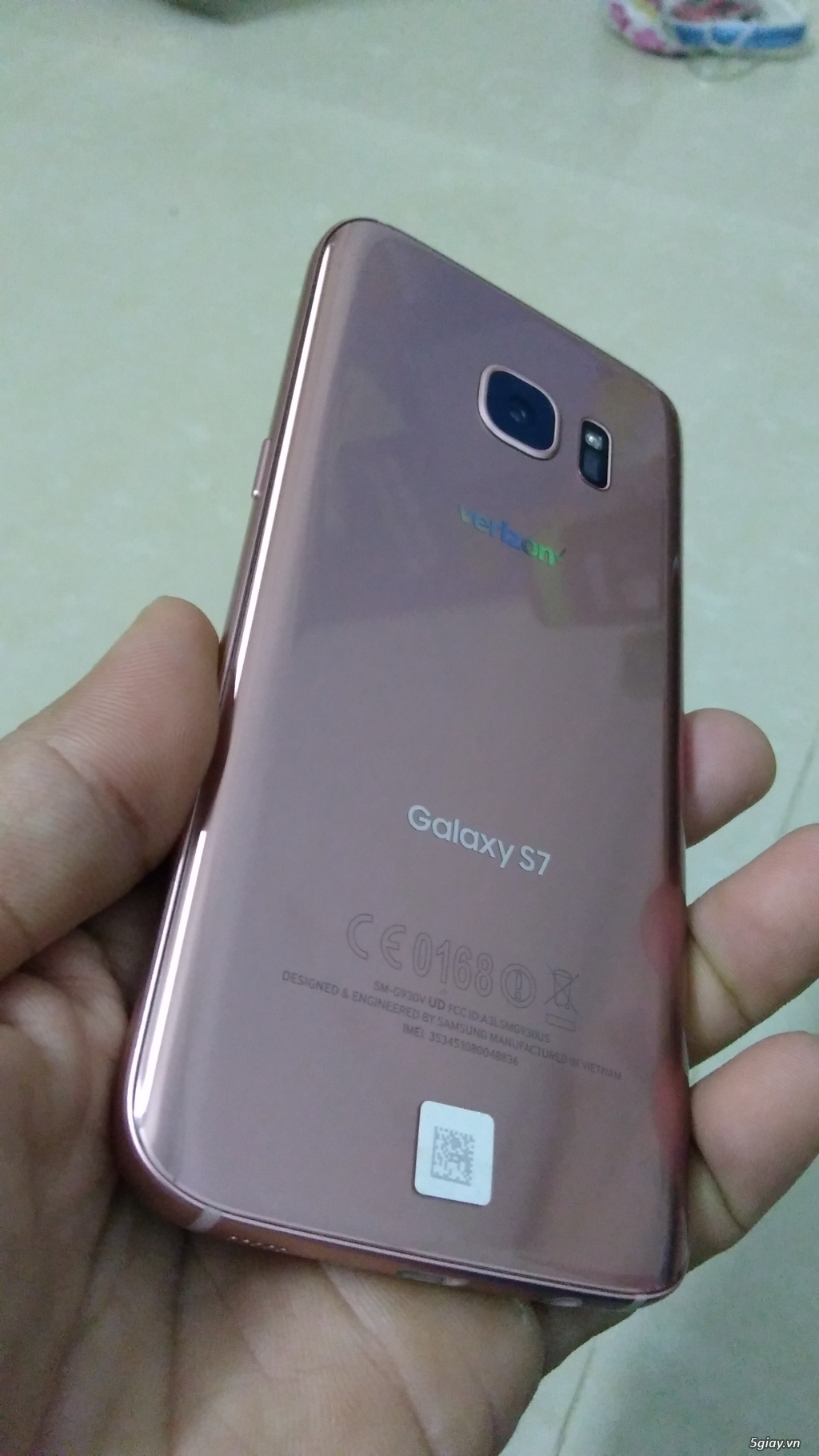 Samsung S7 xách Mỹ màu hồng