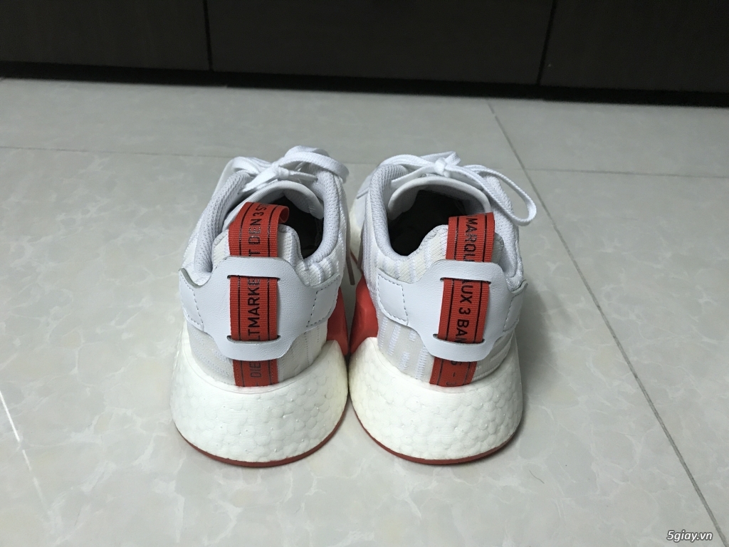 NMD_R2 trắng đỏ. Like new