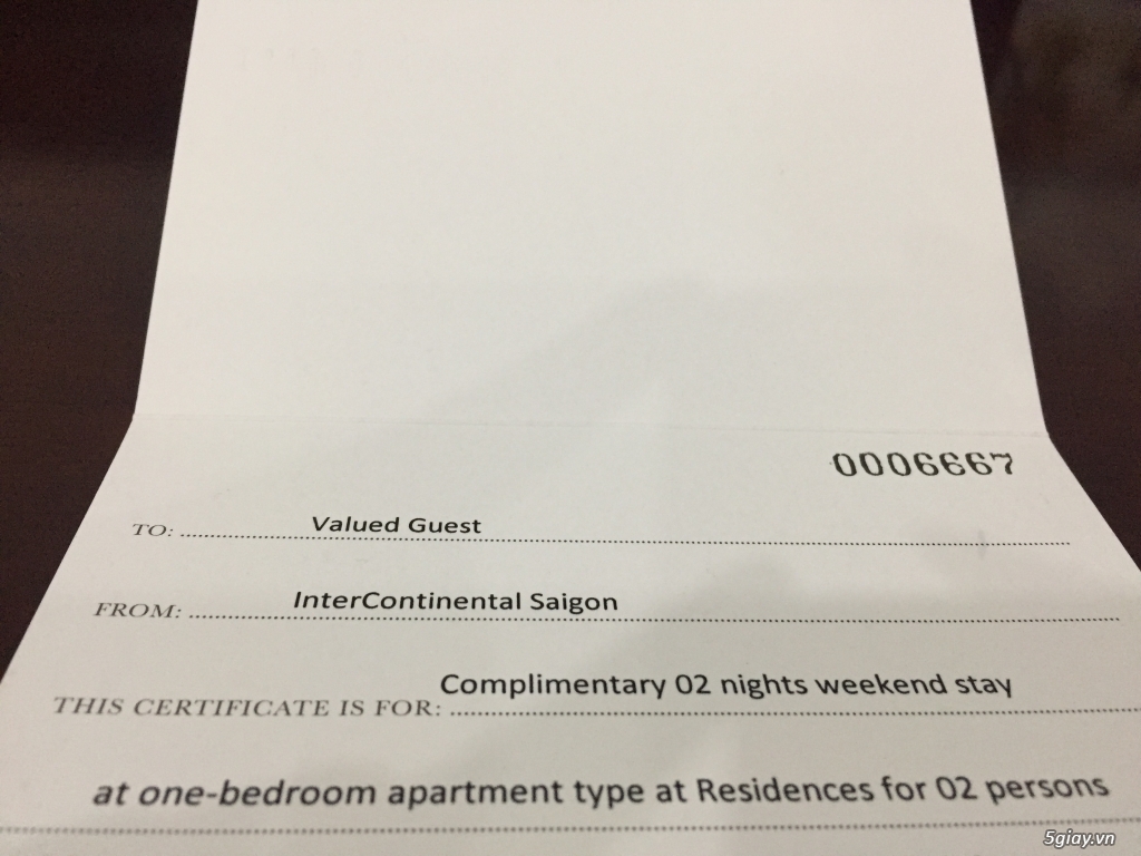 Voucher căn hộ 5* TP.HCM