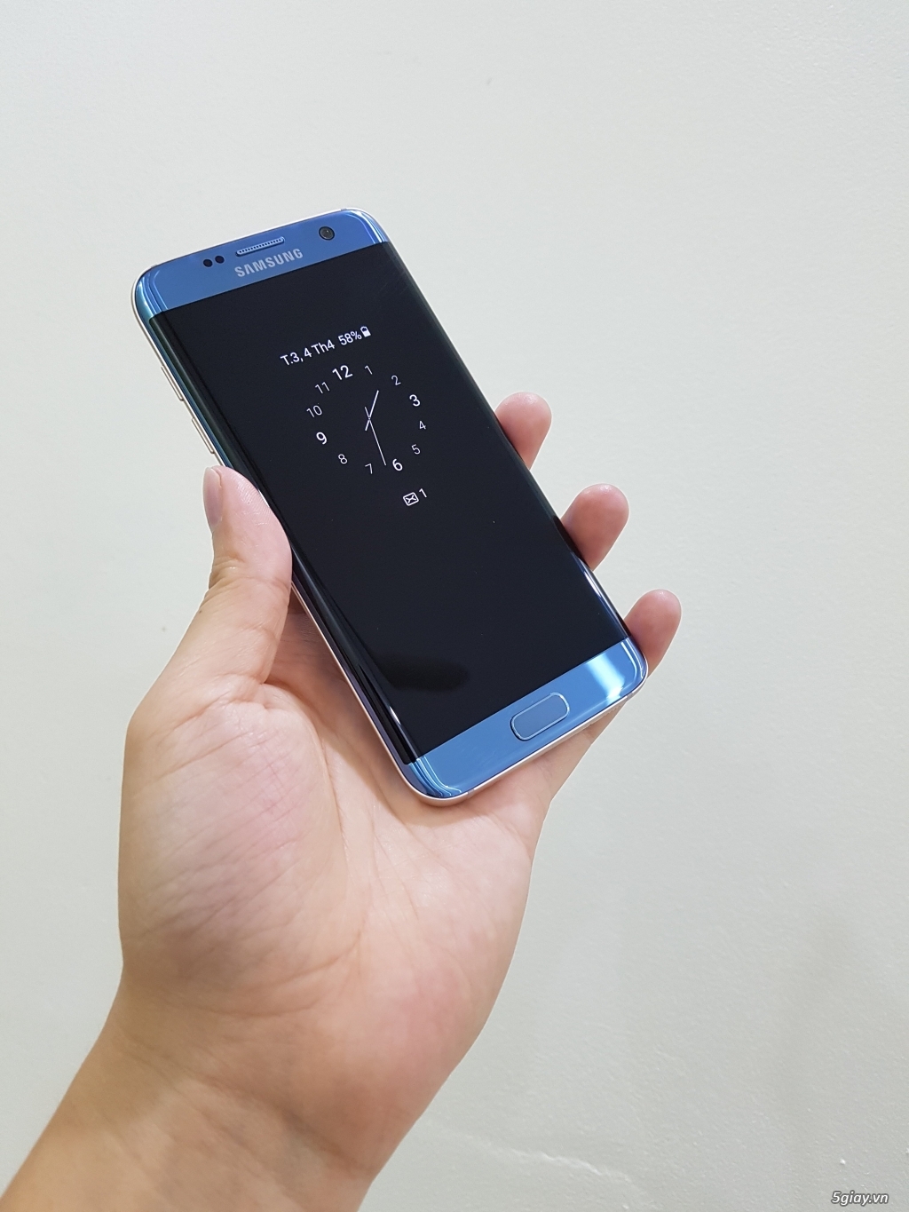 Samsung galaxy s7edge blue coral chính hãnh - 1