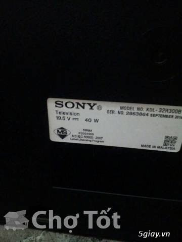 LED TV Sony Bravia KDL-32R300B - like new 98%