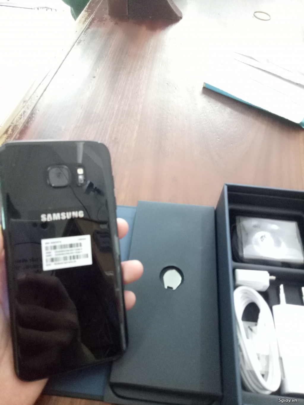 Bán Samsung Galaxy S7 Edge Black Pearl 128GB Full box chưa sờ tay - 1