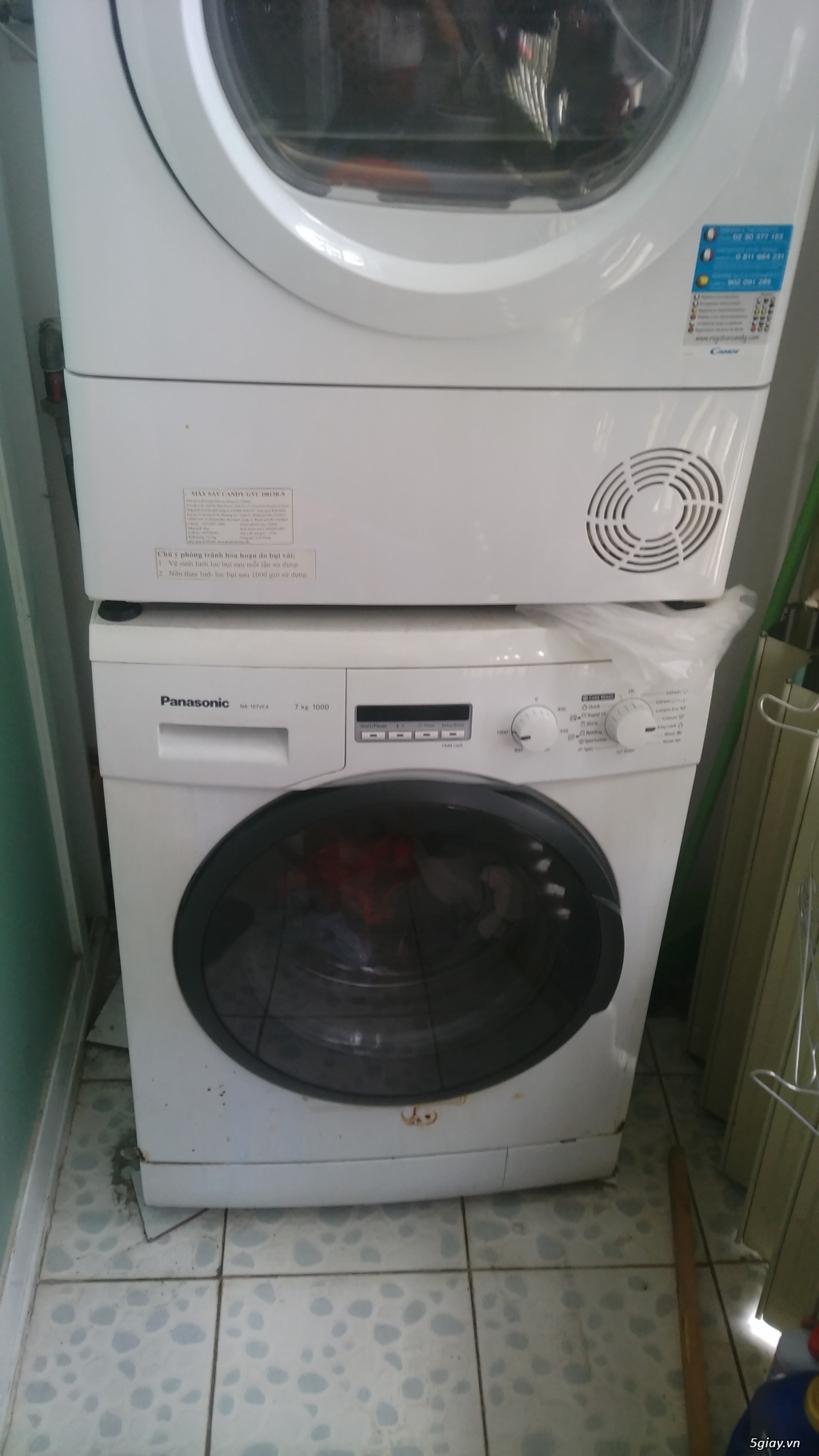 Máy giặt máy sấy lồng ngang dư dùng thanh lý - 9