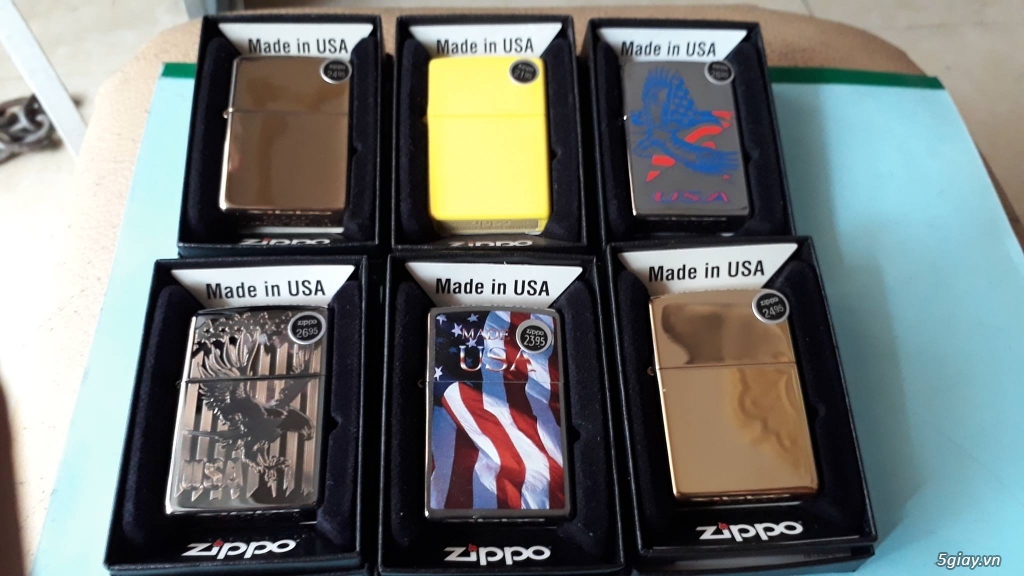 Vài Cái hộp quẹt ZIPPO chính hãng mới 100%