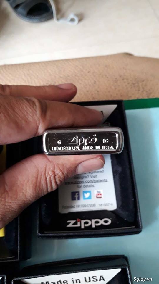 Vài Cái hộp quẹt ZIPPO chính hãng mới 100% - 3
