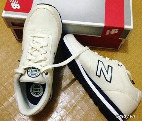 Bán giày New Balance dáng casual màu kem sữa đi rất êm còn nguyên hộp - 3