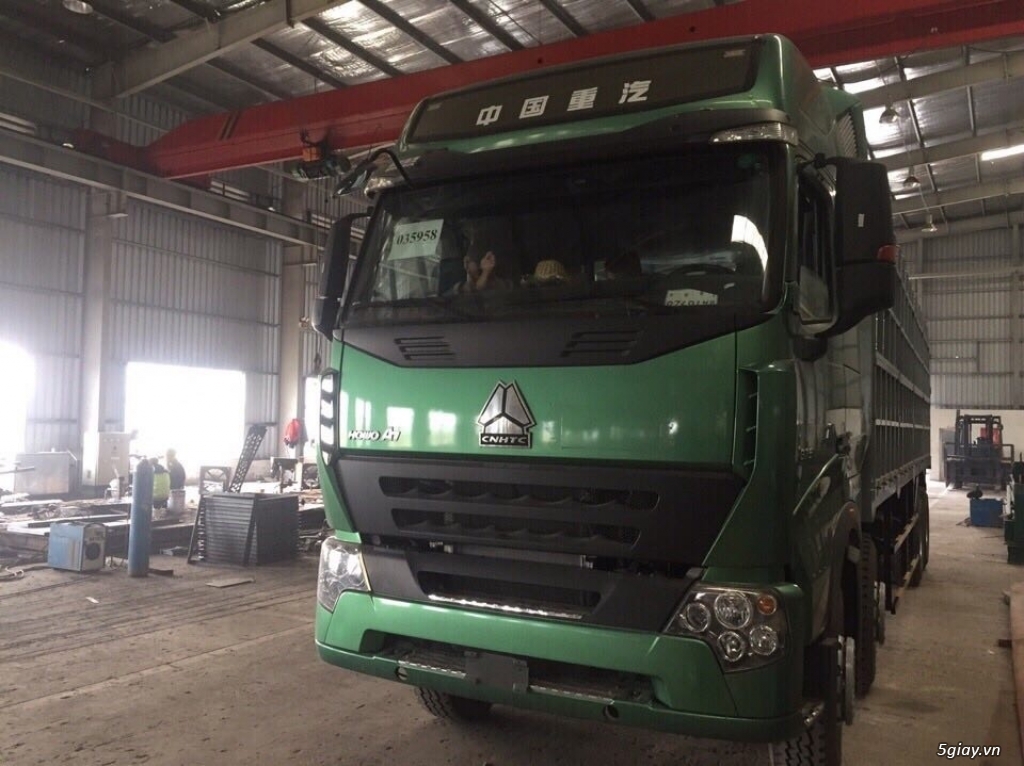 Xe tải thùng 4 chân Howo 371, 375, A7 tải trọng 17-17,9 tấn 2016, 2017 - 2