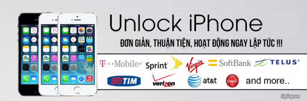 Chuyên unlock mở khóa lên quốc tế iPhone lock Tmobile, AT&T, Sprint My - 2