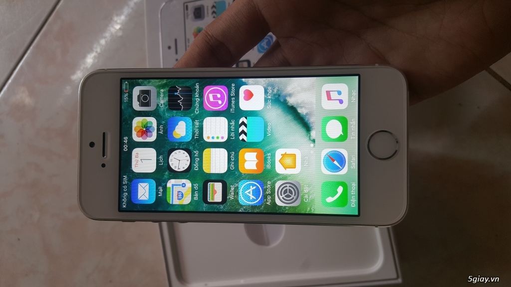 Iphone 5S 16 GB Trắng BH Apple và TGDĐ lâu Fullbox - 4
