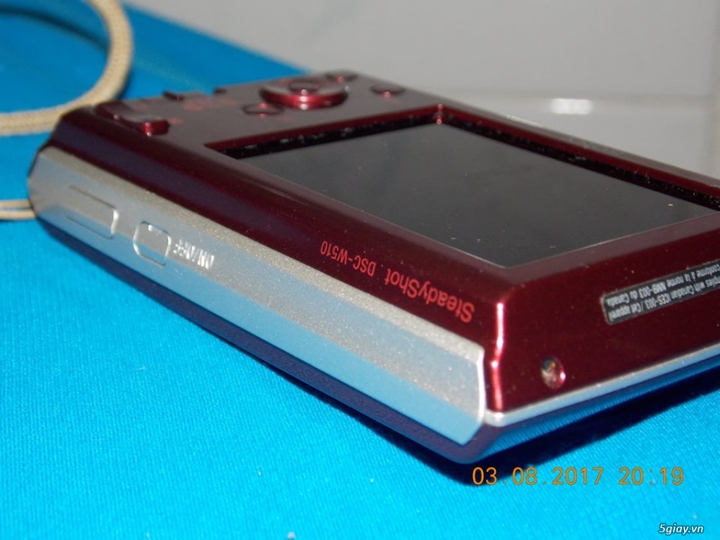Máy ảnh Sony W510 12.1Mpx Đỏ đô, mới 98% - 3